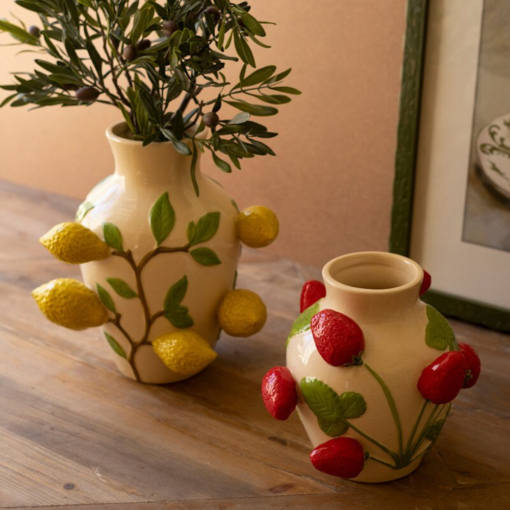 Ceramic Strawberry Vase | Miss Daisy's Home & Decor