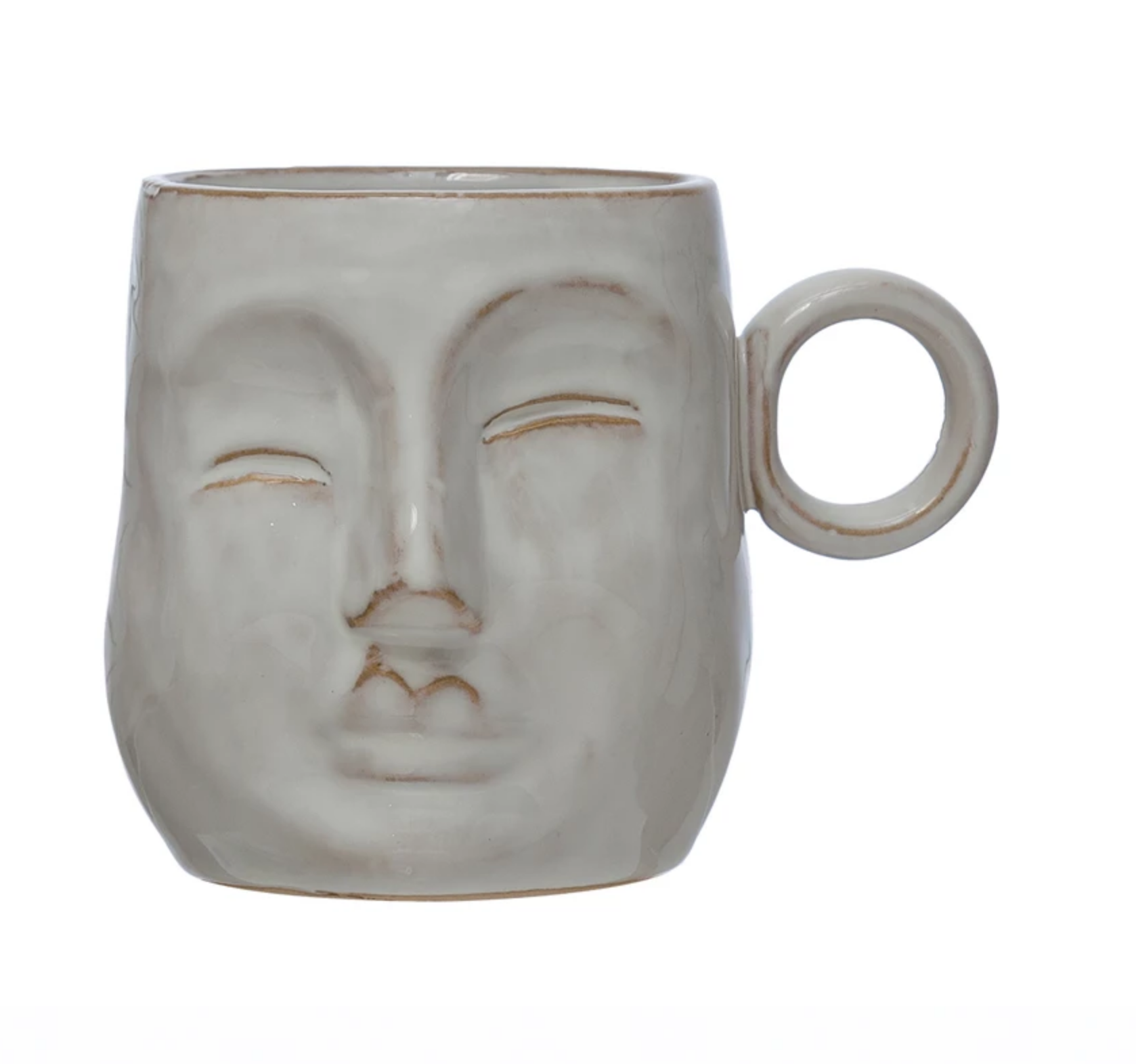 12 oz. Stoneware Face Mug, Reactive Glaze – Miss Daisy's Home
