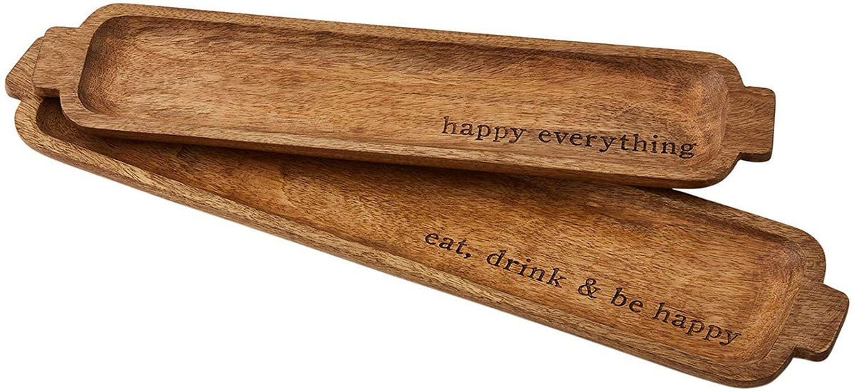 Happy Wooden Tray Set — alternate view 2