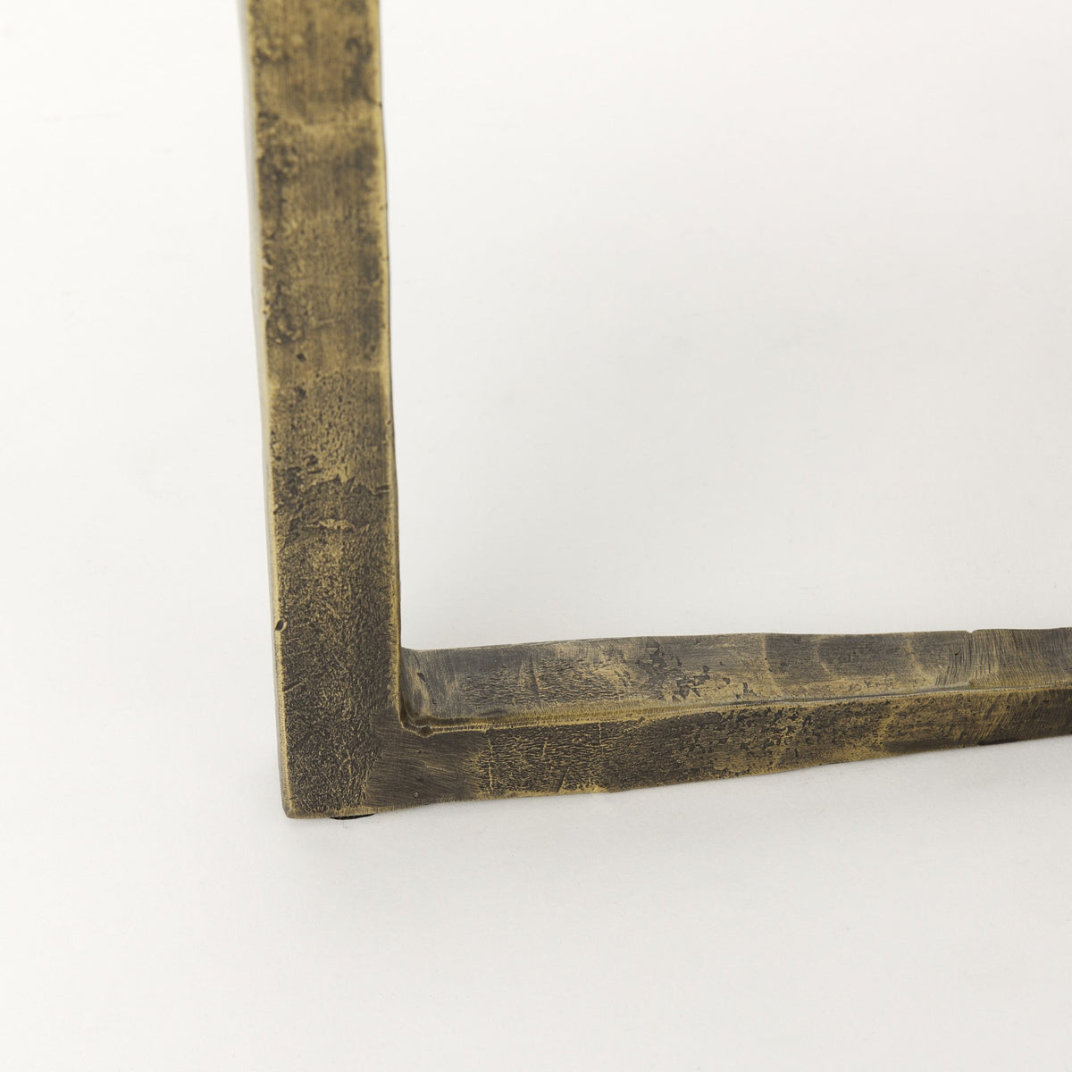 Atticus Marble and Antiqued Gold Metal Nesting Accent Tables (Set of 2) — alternate view 7