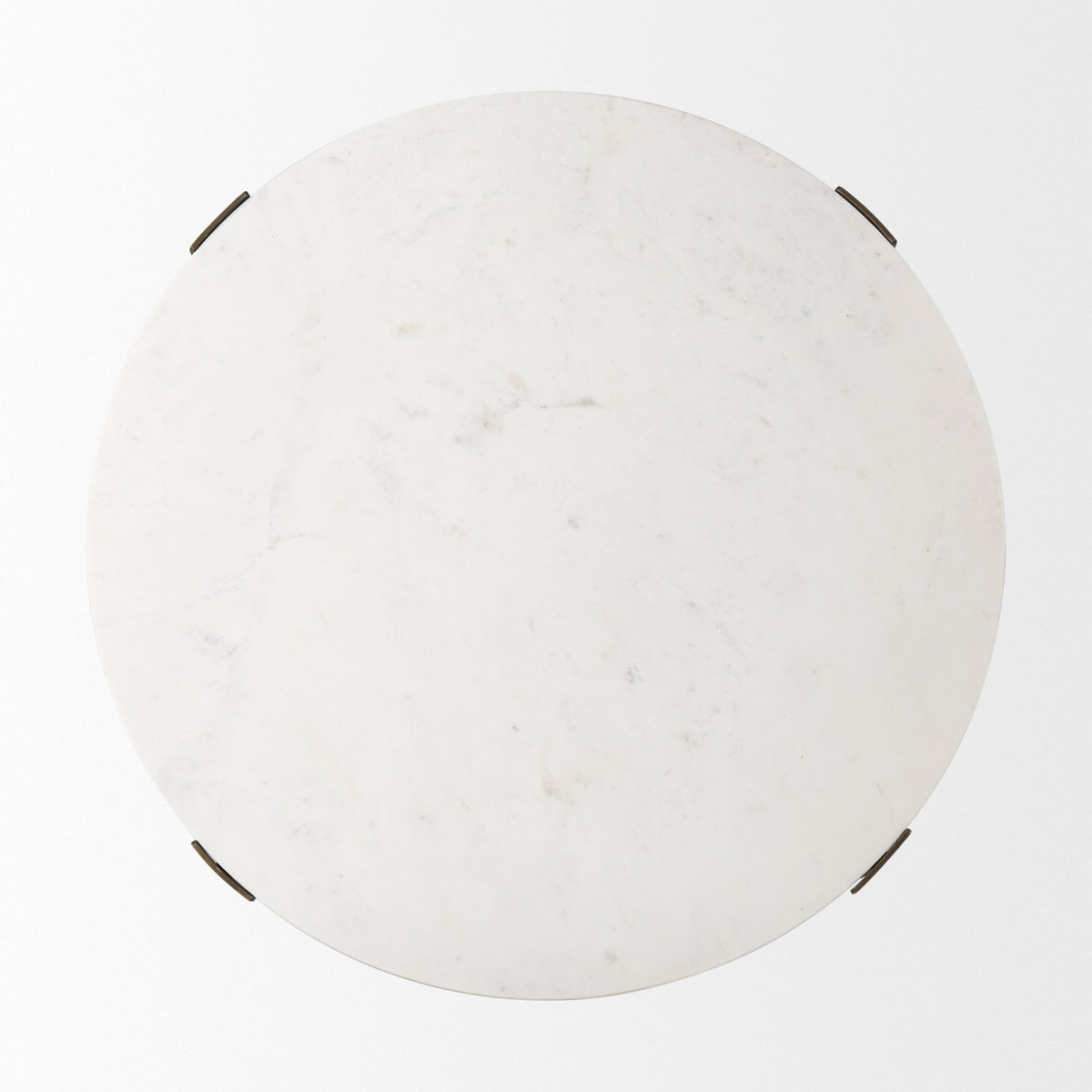 Atticus Marble and Antiqued Gold Metal Coffee Table — alternate view 5