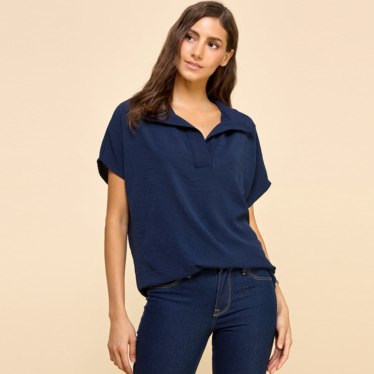 Solid Basic Shirt Red Large — alternate view 2