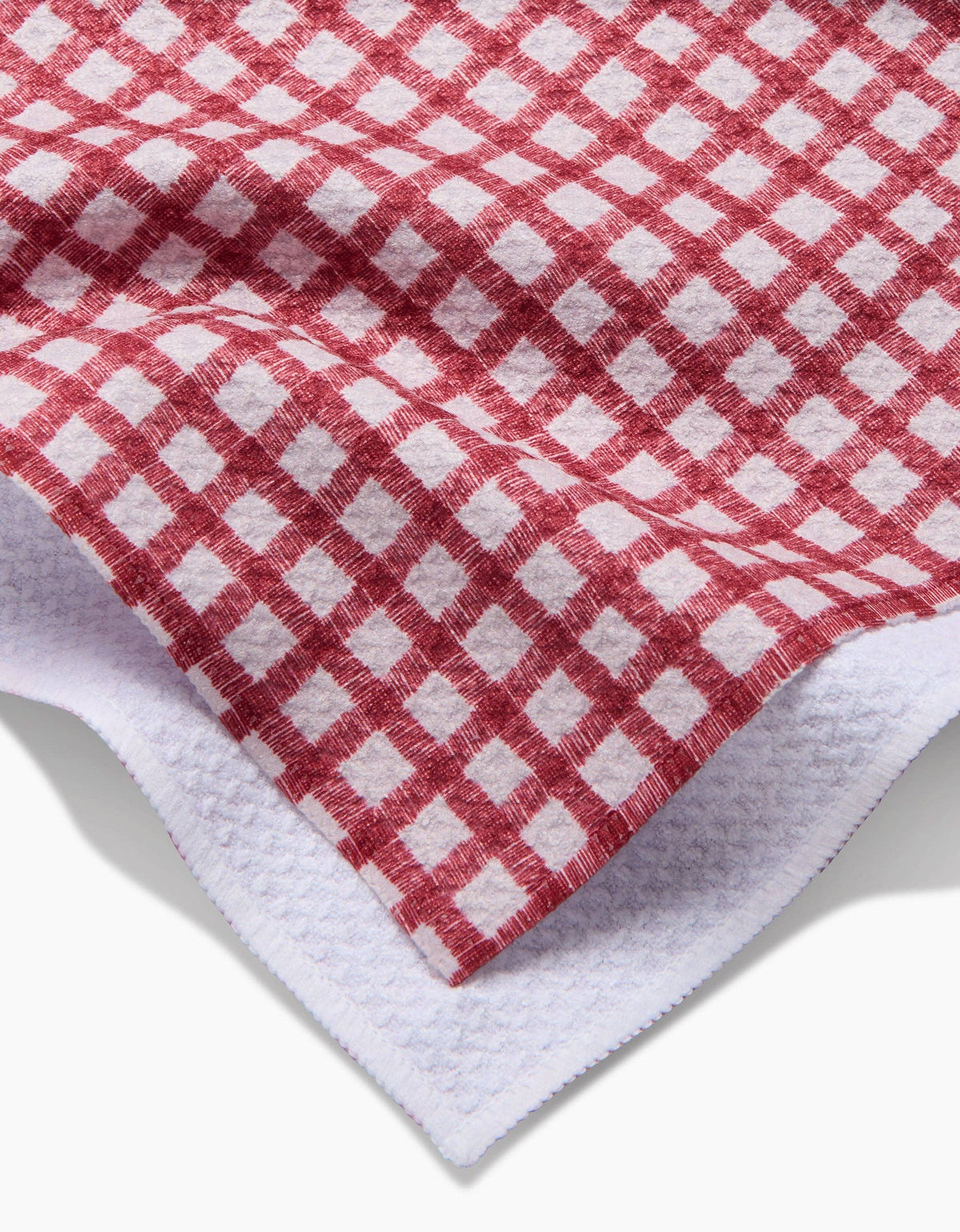 Fireside Plaid Red Tea Towel — alternate view 3