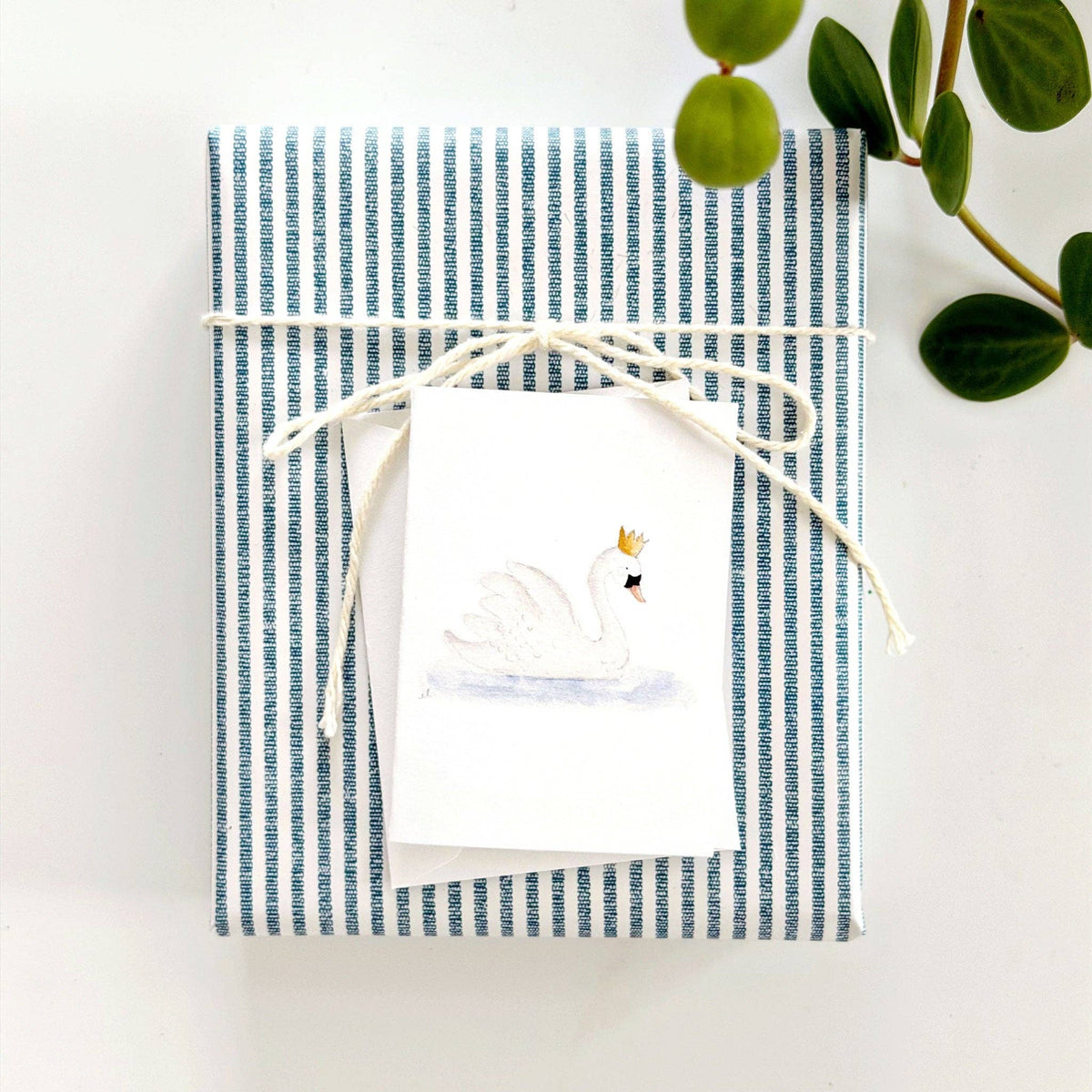 Swan Mini Enclosure Notecard — alternate view 2