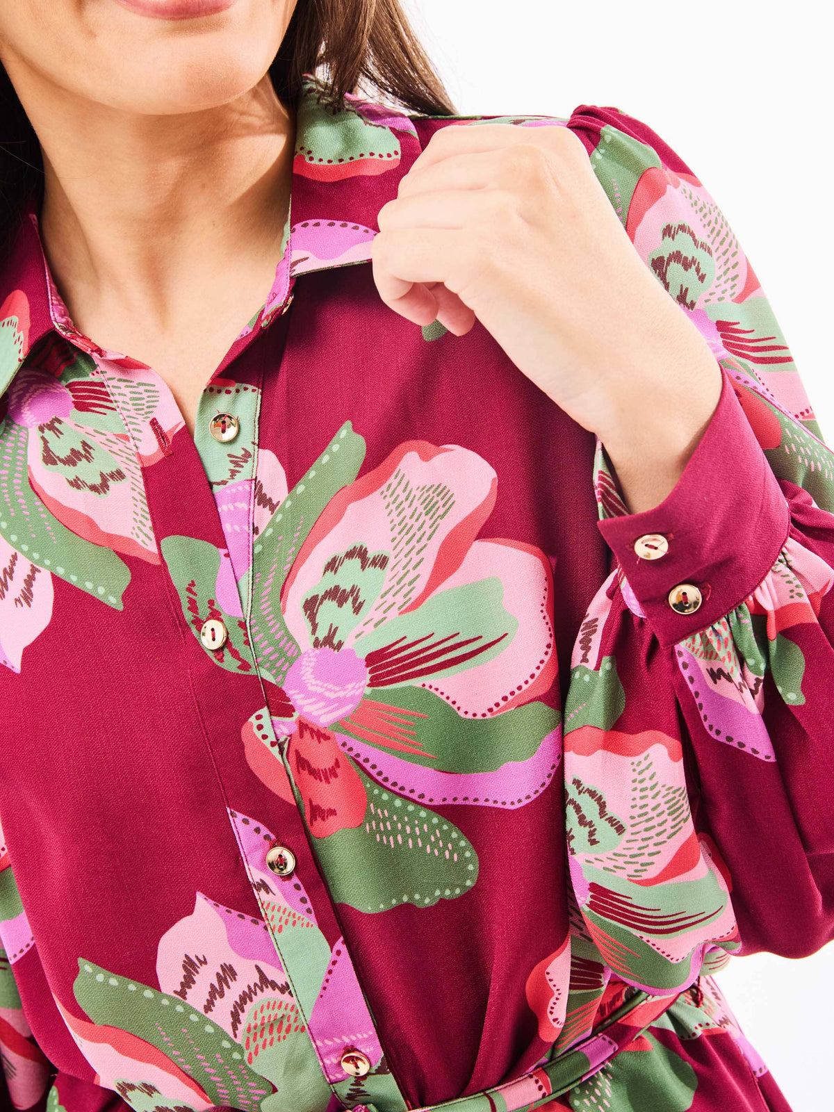 Ava Dress | Center Stage Plum — alternate view 4