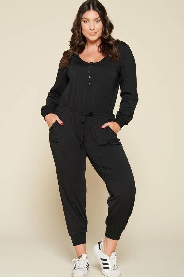 Solid Knit Jumpsuit — alternate view 2