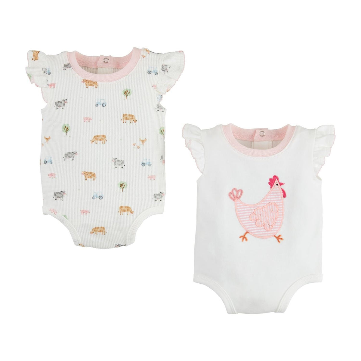 Chicken & Ditsy Farm Crawlers
