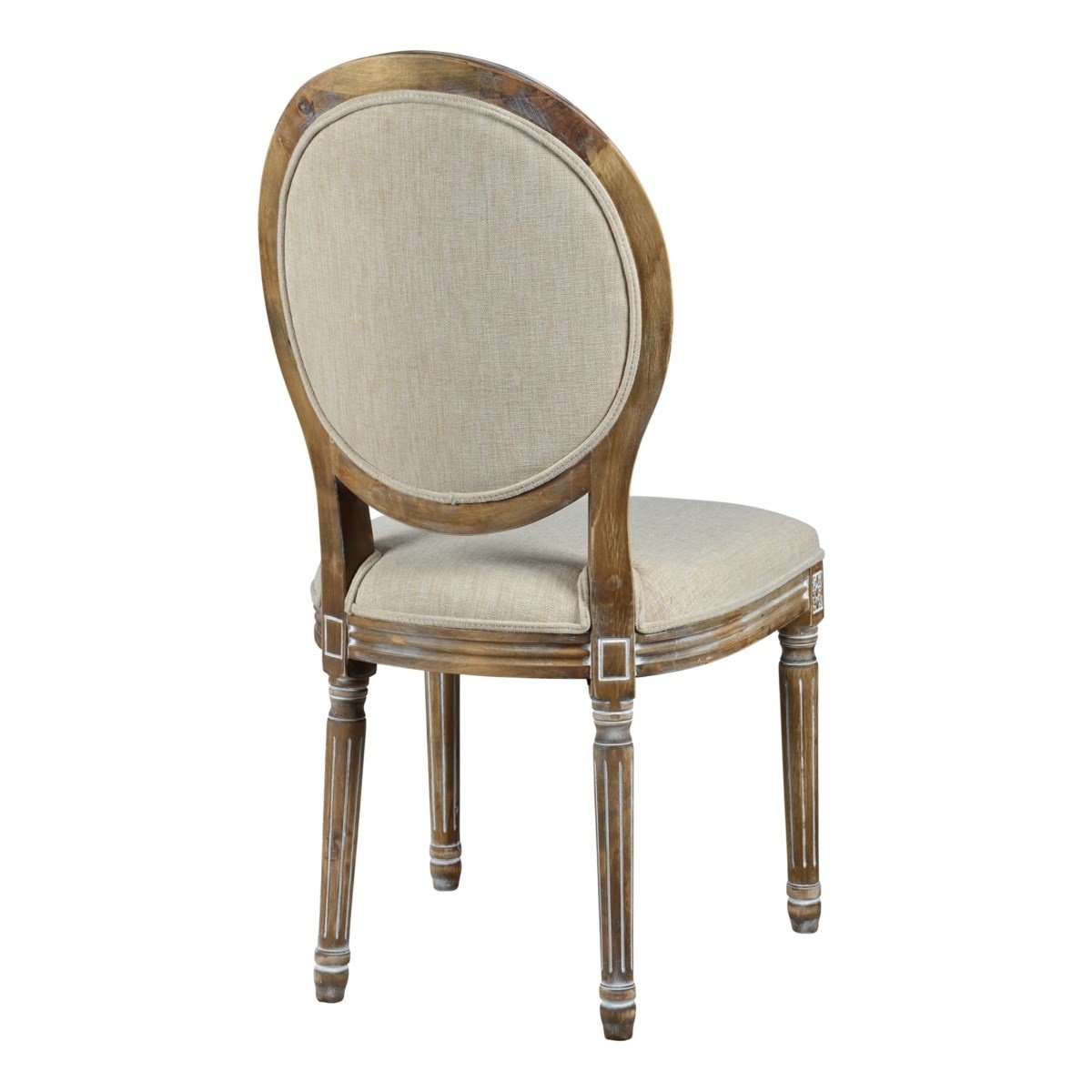 Meg Tufted Side Chair - French Linen — alternate view 4