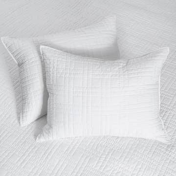 Melange White Stitch Quilt Set King/Cal King — alternate view 3