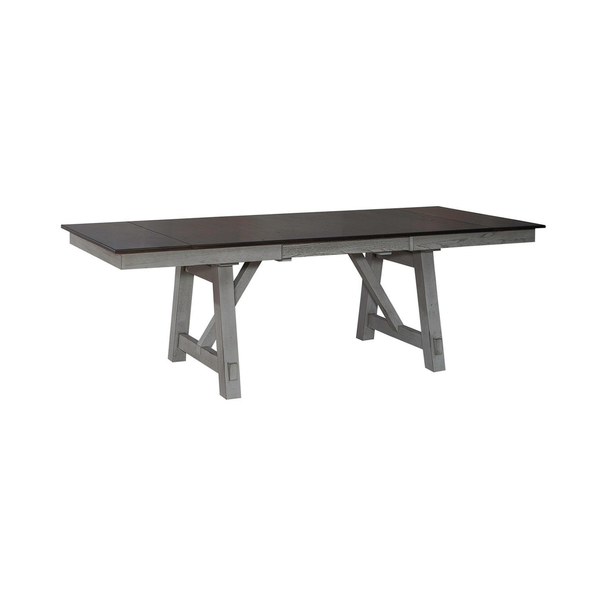Newport Trestle Base Set with Six Chairs — alternate view 2