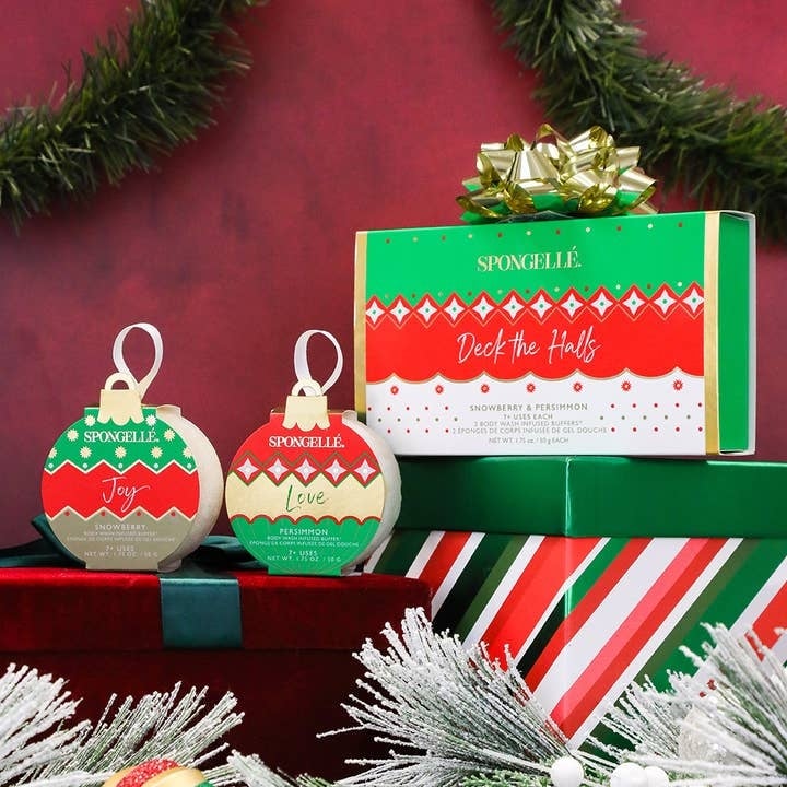 Deck the Halls Holiday Ornament Gift Set Christmas Stocking