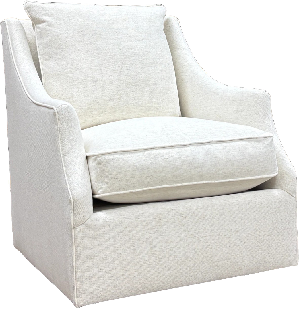 1445F42 Swivel Chair:  Grandstand Garland Azul — alternate view 3