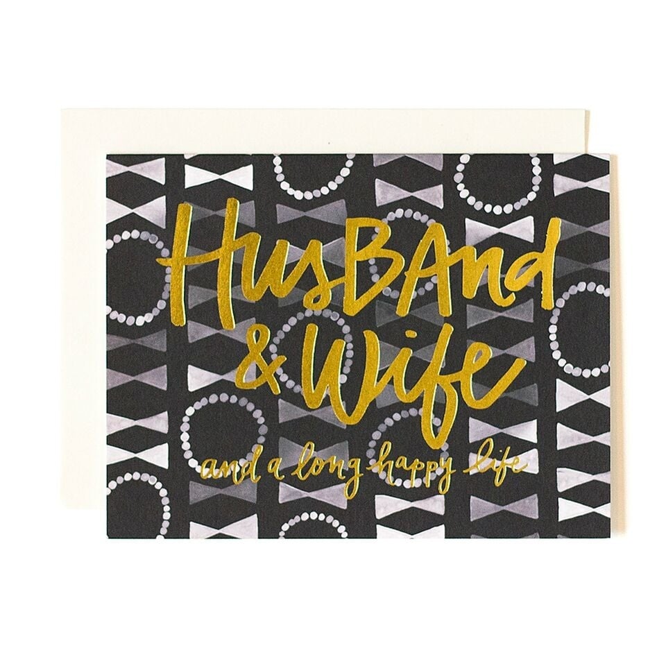 Husband and Wife Wedding Card — alternate view 2