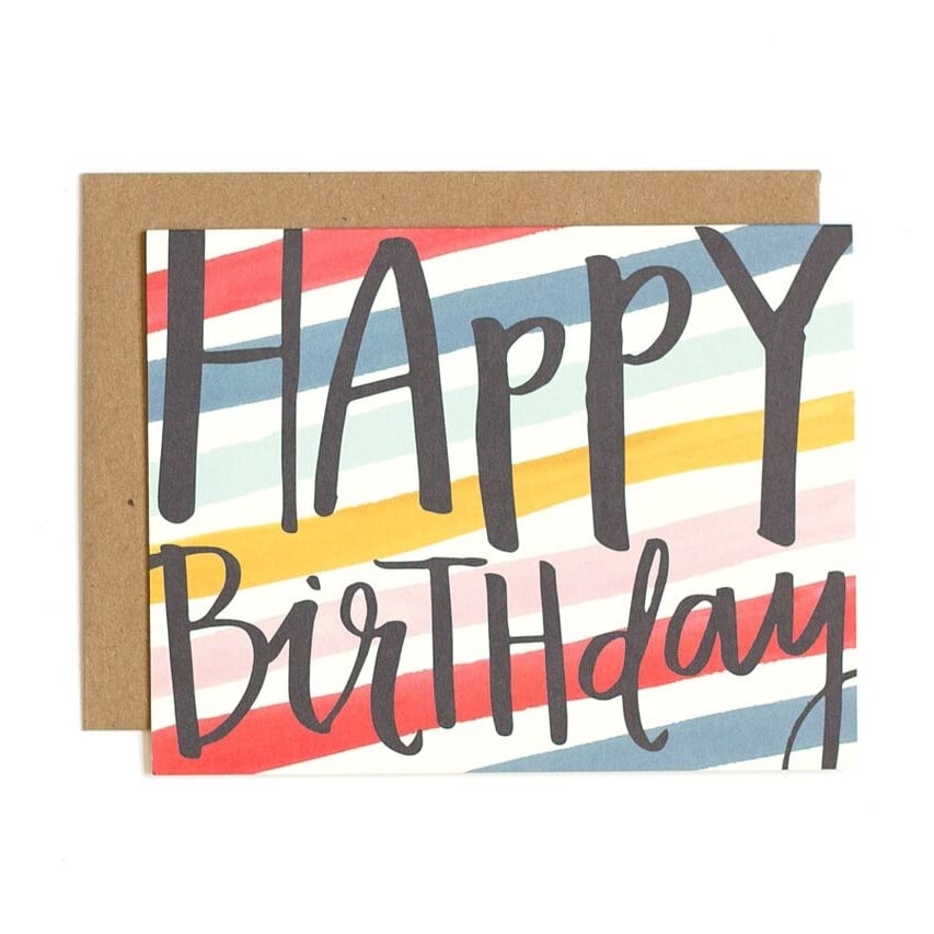 Birthday Stripes Card — alternate view 2