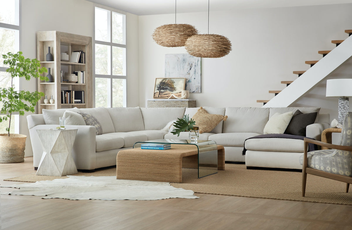 Amani Rope and Glass Cocktail Table — alternate view 3
