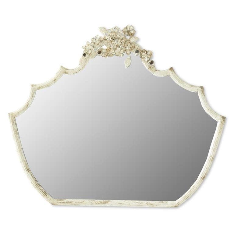 Whitewashed & Gold Ornate Metal Framed Wall Mirror — alternate view 2