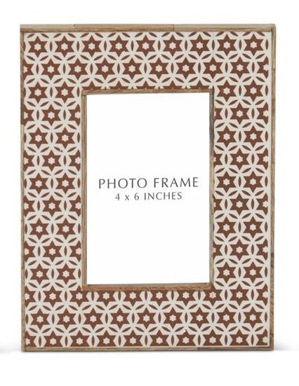 Wood & Resin Tile Photo Frames White Star — alternate view 6