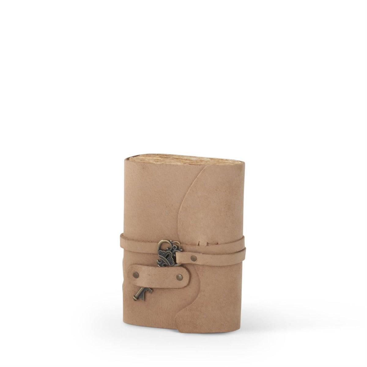 Leather Handcrafted Unlined Journals with Antique Key — alternate view 11