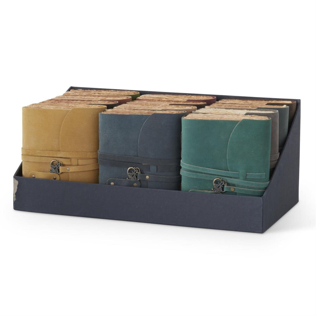 Leather Handcrafted Unlined Journals with Antique Key — alternate view 2
