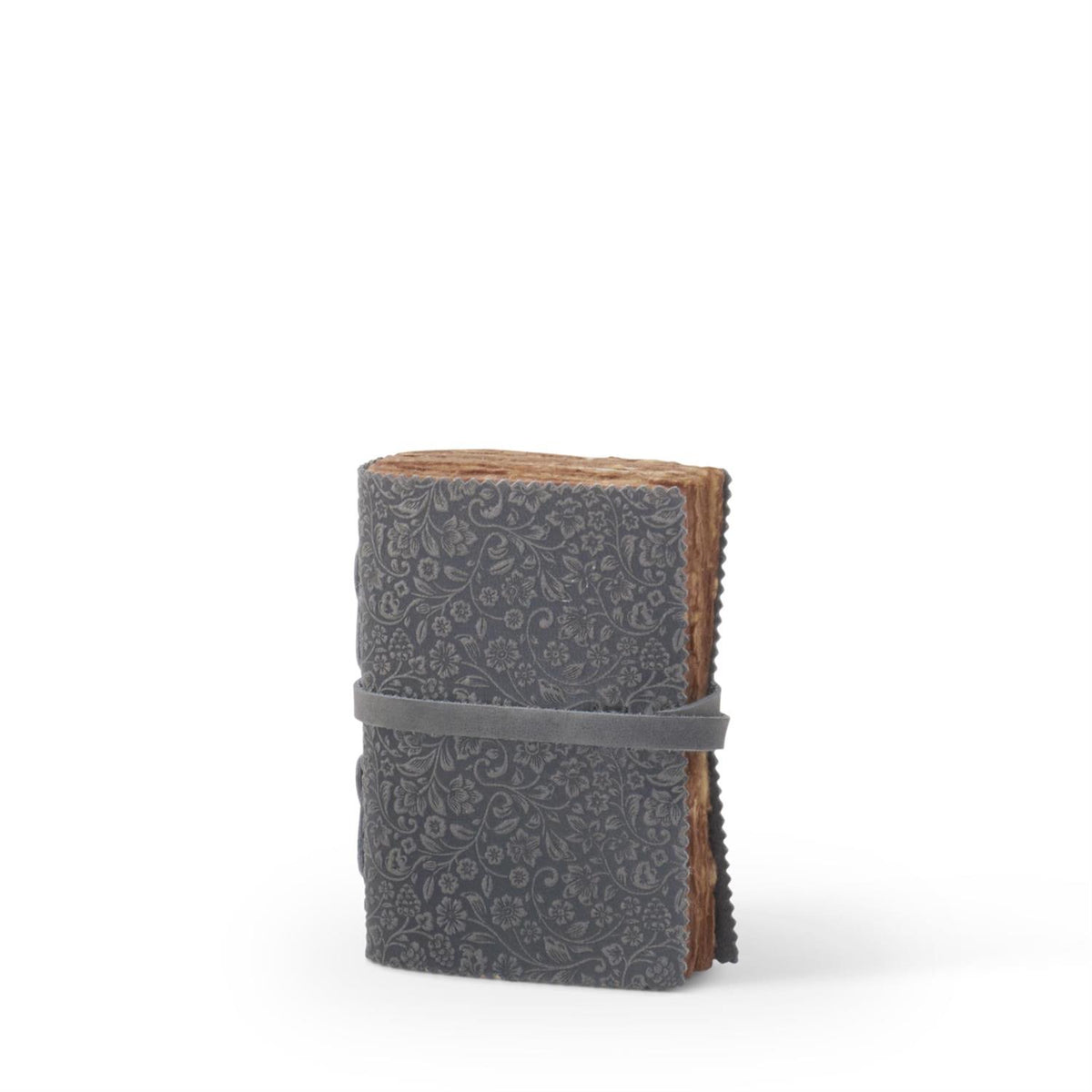 Leather Floral Embossed Handcrafted Deckle Edge Journal — alternate view 7
