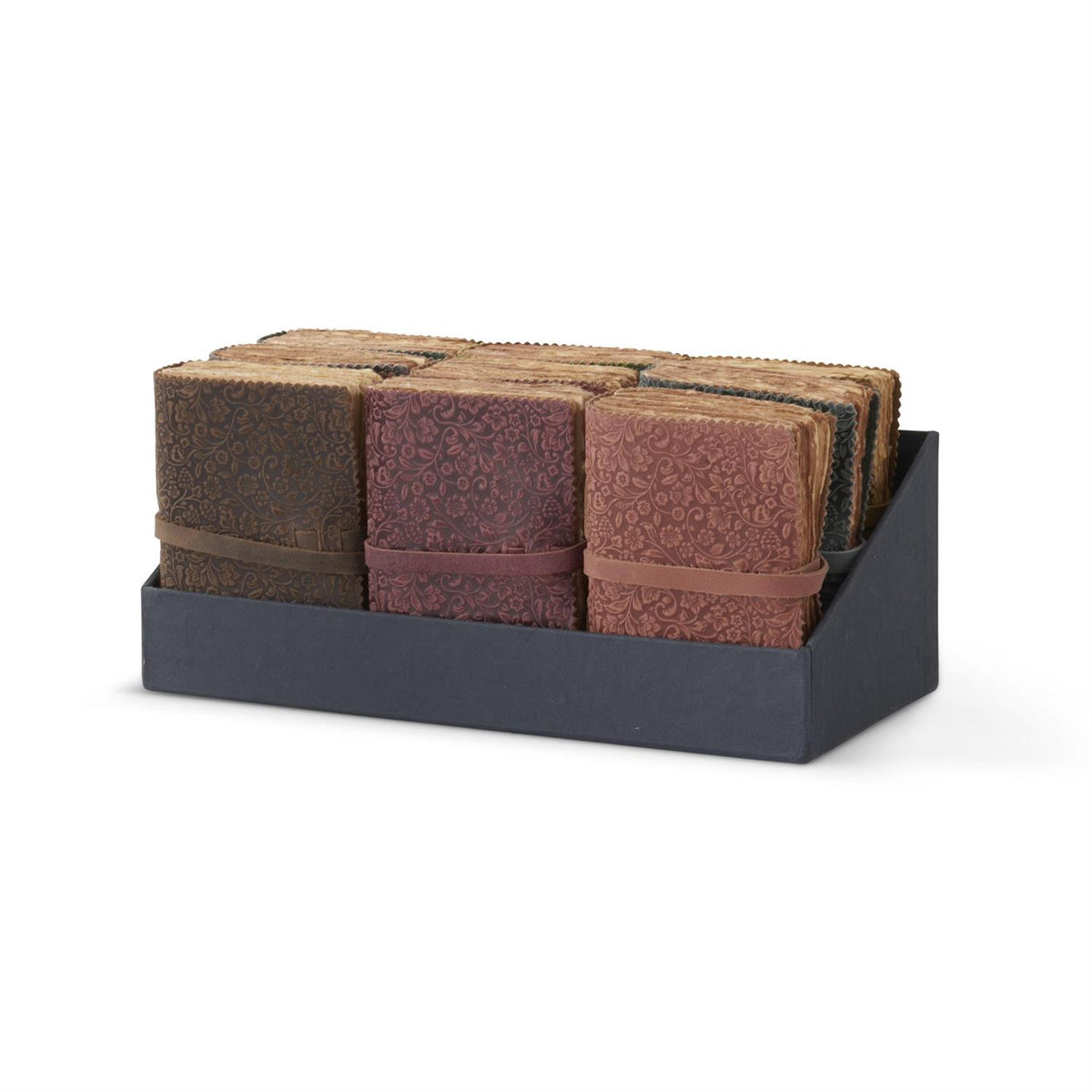 Leather Floral Embossed Handcrafted Deckle Edge Journal