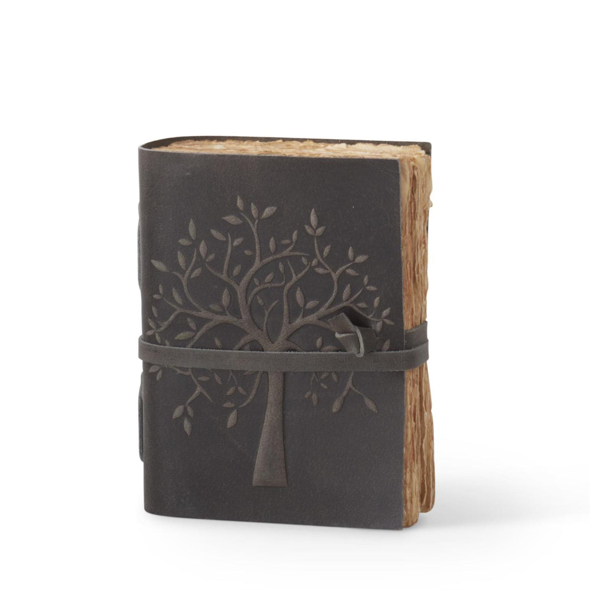 Leather Tree Embossed Handcrafted Deckle Edge — alternate view 11