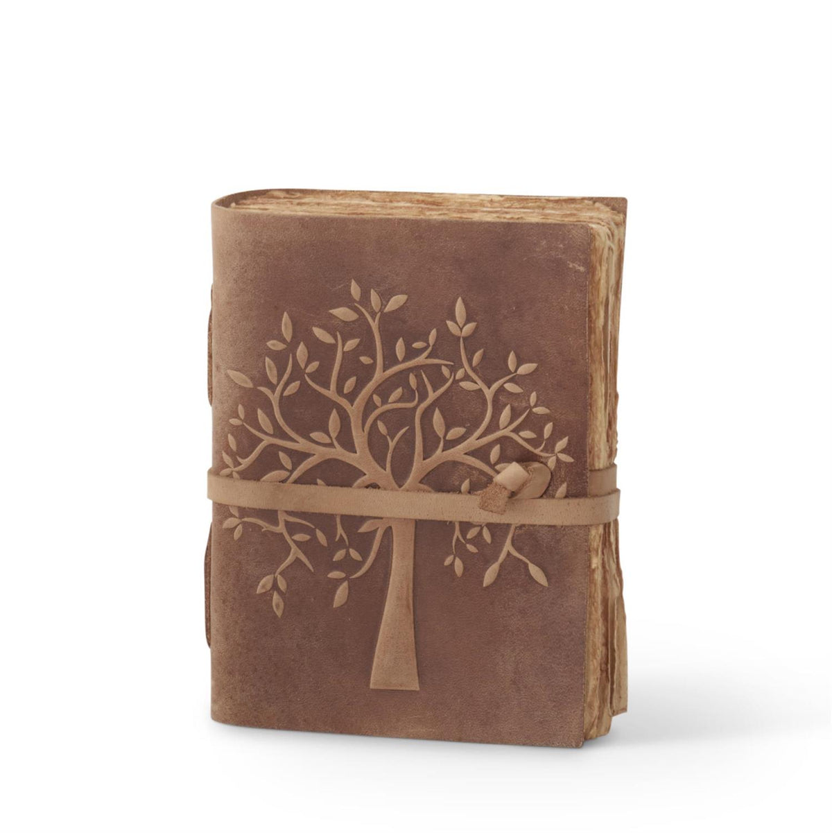 Leather Tree Embossed Handcrafted Deckle Edge — alternate view 8