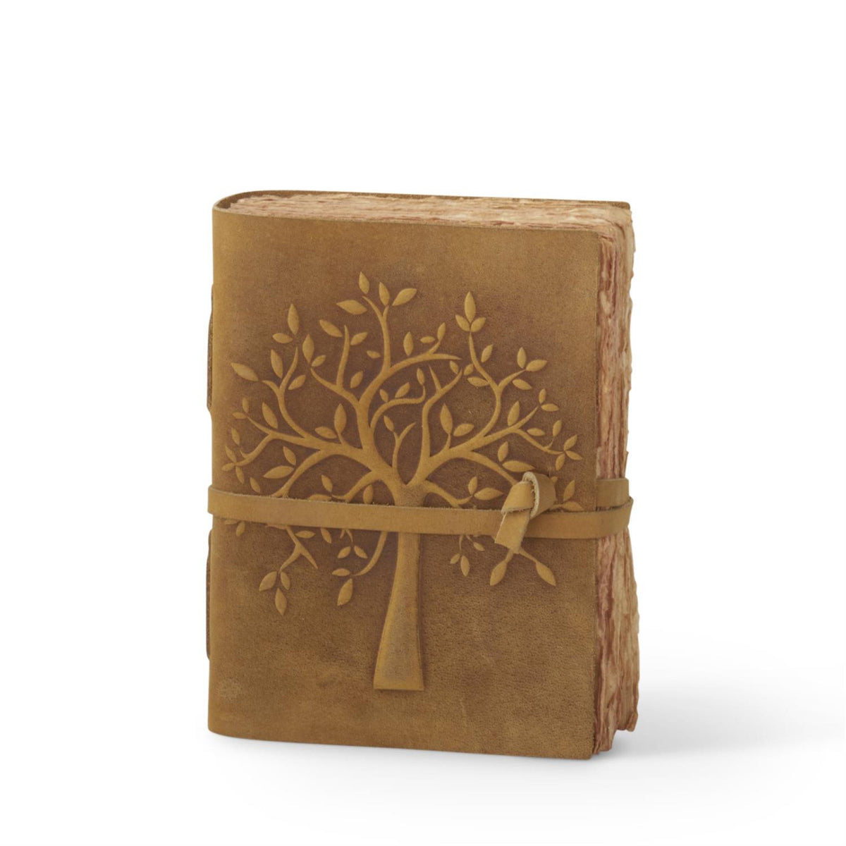 Leather Tree Embossed Handcrafted Deckle Edge — alternate view 10