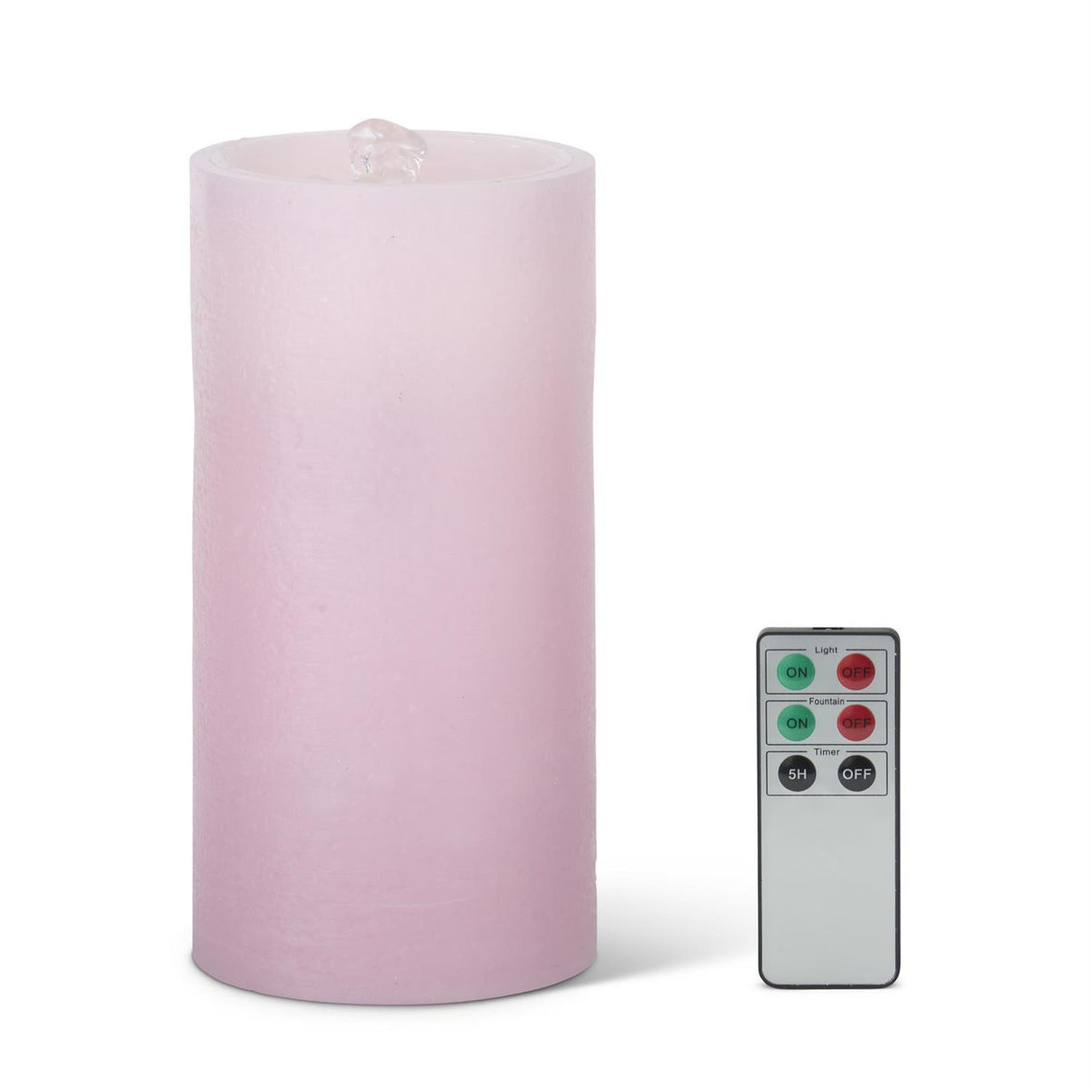 LED Wax Pillar Water Candle with Timer & Remote — alternate view 2
