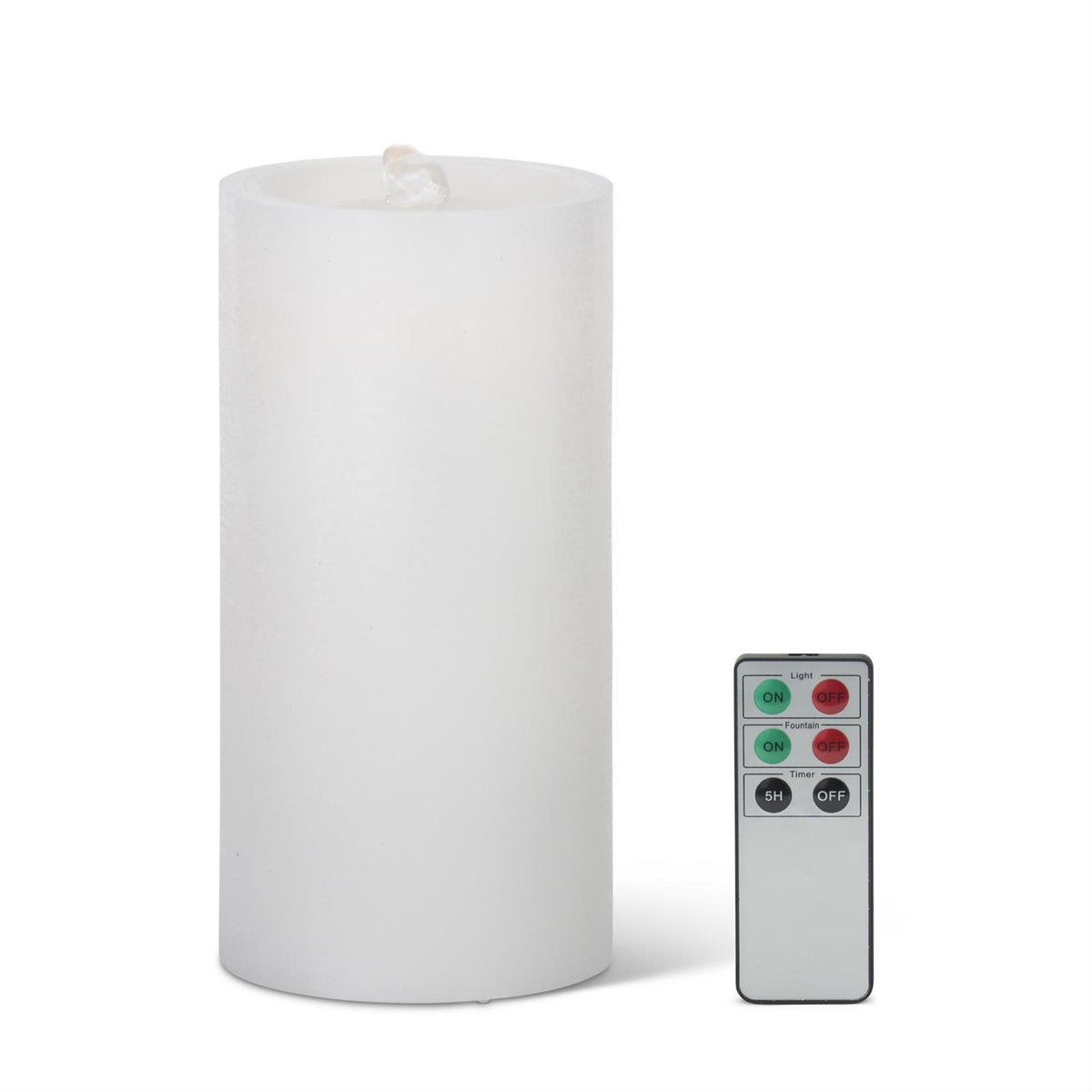LED Wax Pillar Water Candle with Timer & Remote — alternate view 7