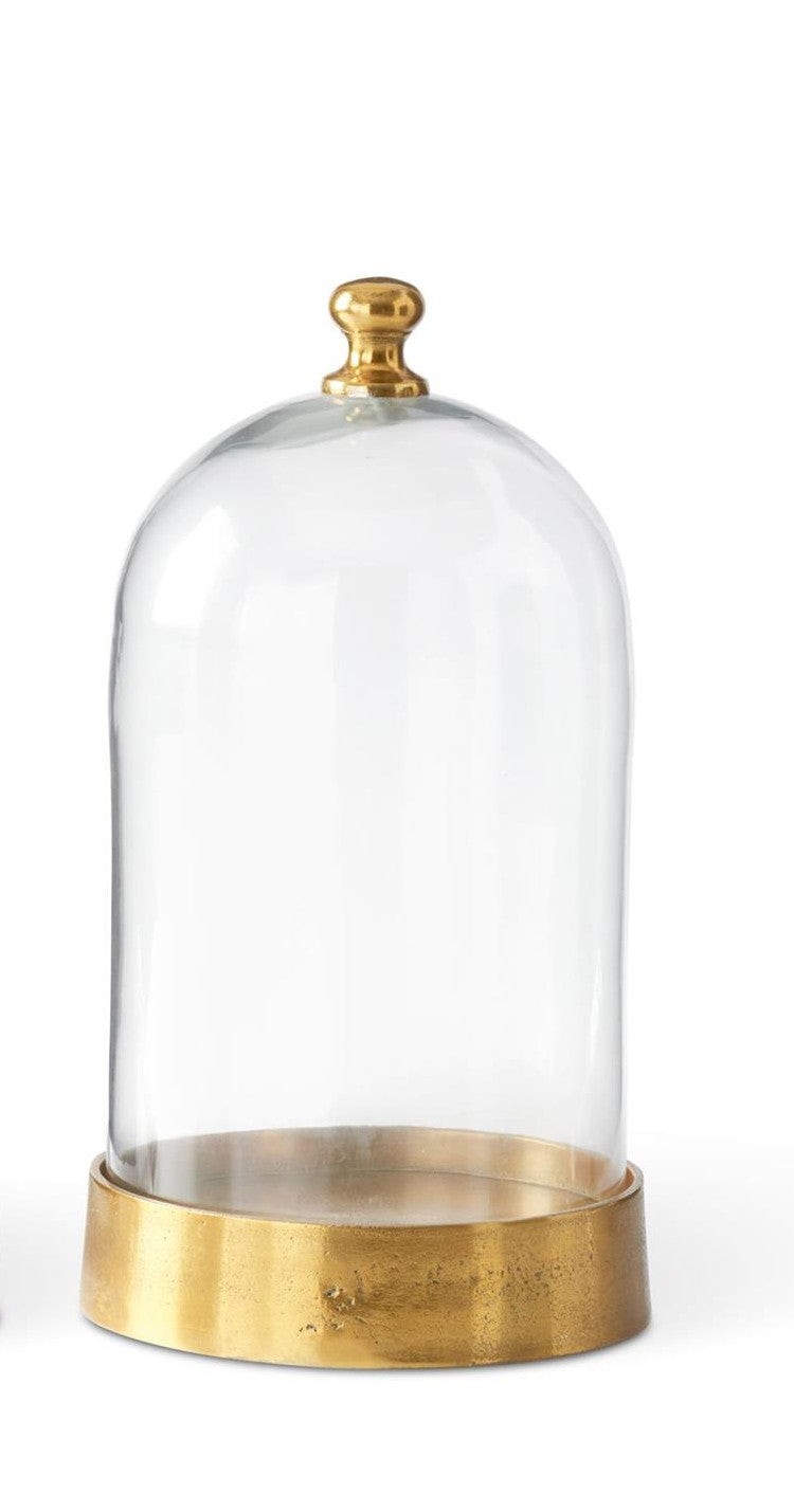 Glass & Antiqued Gold Metal Cloches — alternate view 3