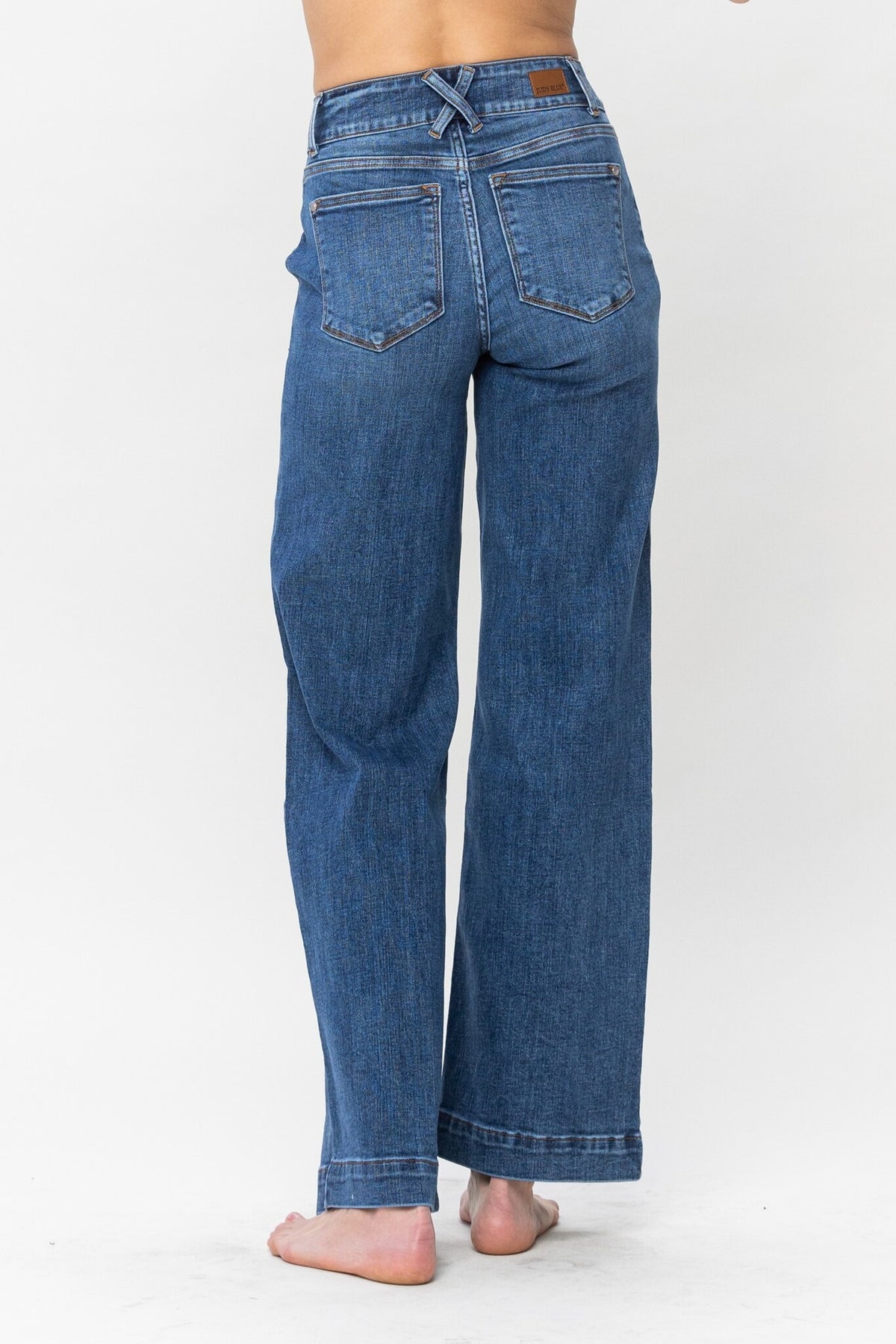 High Waist Double Button Wide Leg — alternate view 2