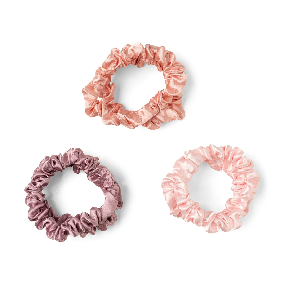Take Care Satin Scrunchies Brown — alternate view 3