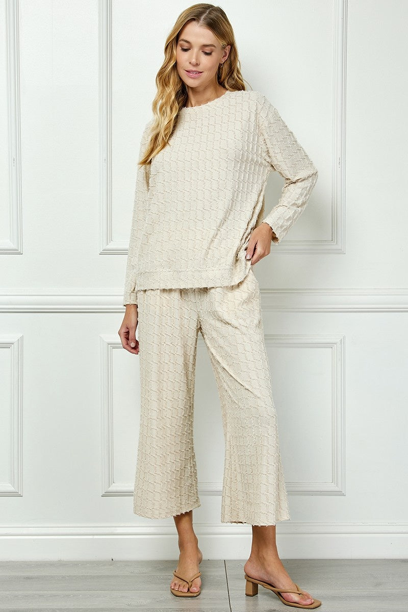 Glitter Textured Long Sleeve Top — alternate view 4