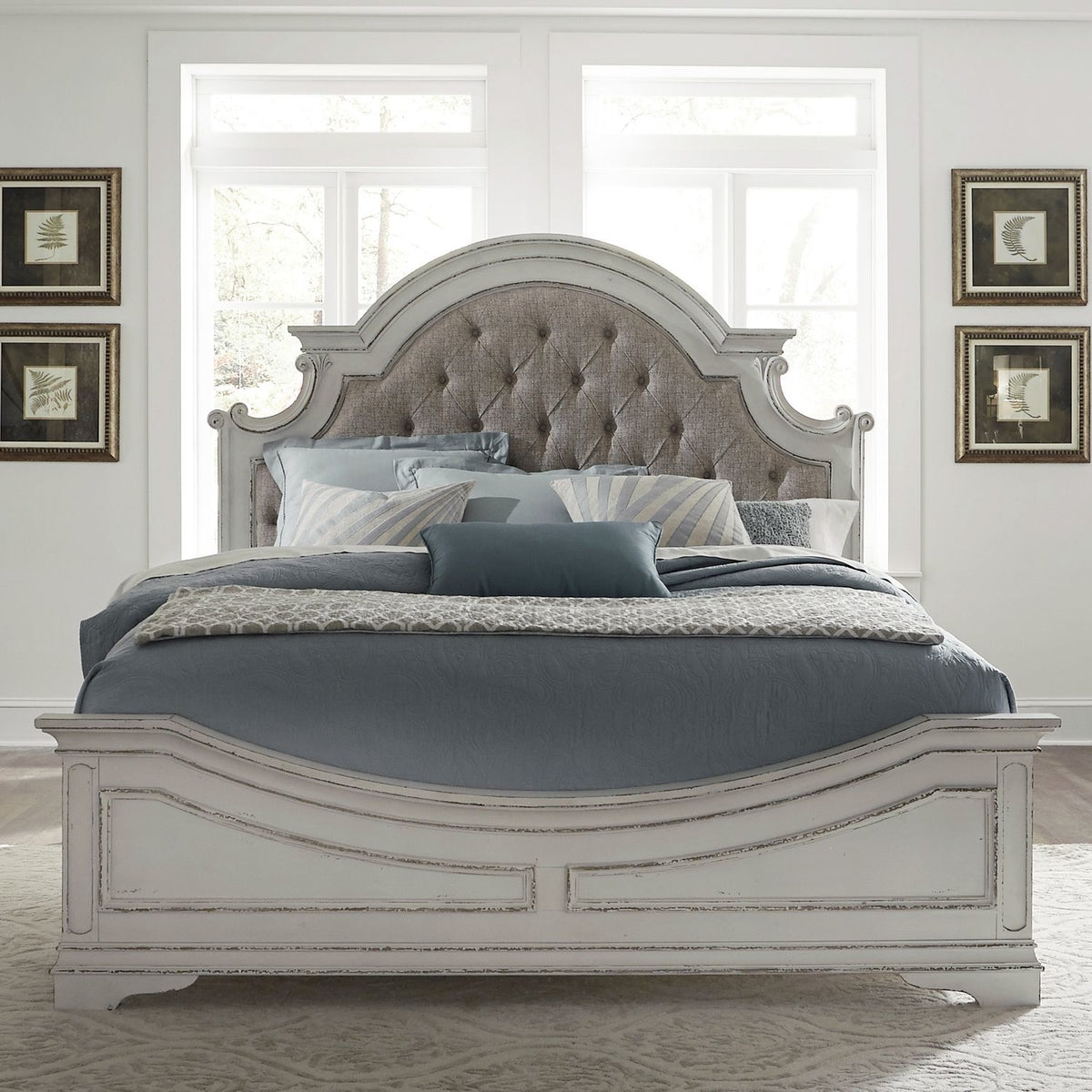 Magnolia Manor Queen Upholstered Bed-2 — alternate view 2