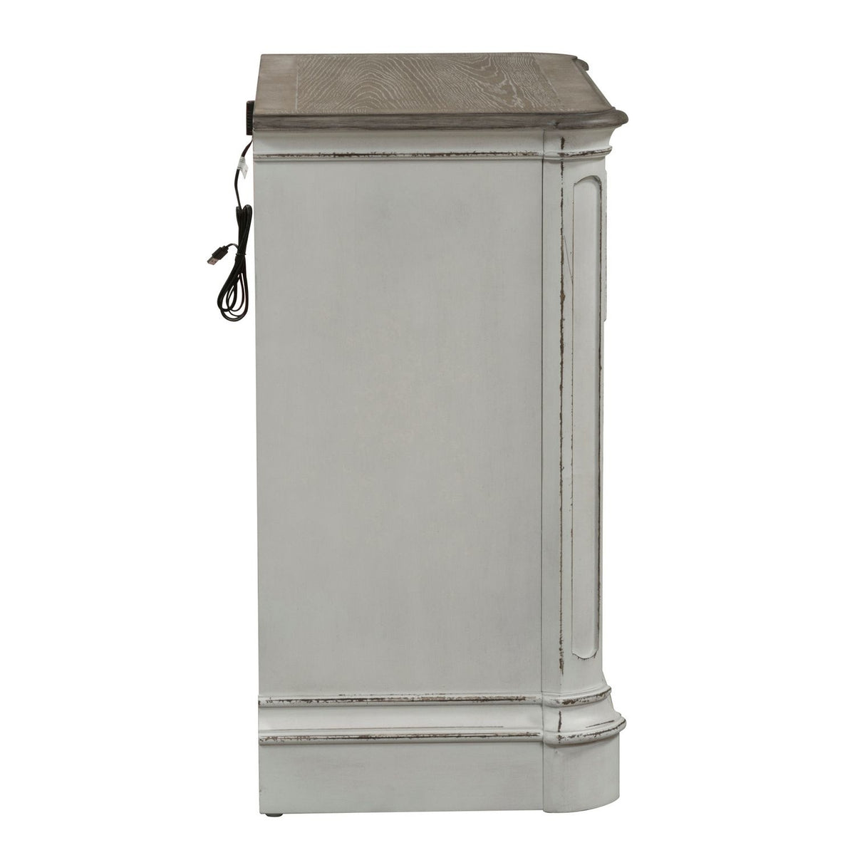 Magnolia Manor 3 Drawer Bedside Chest with Charging Station — alternate view 3