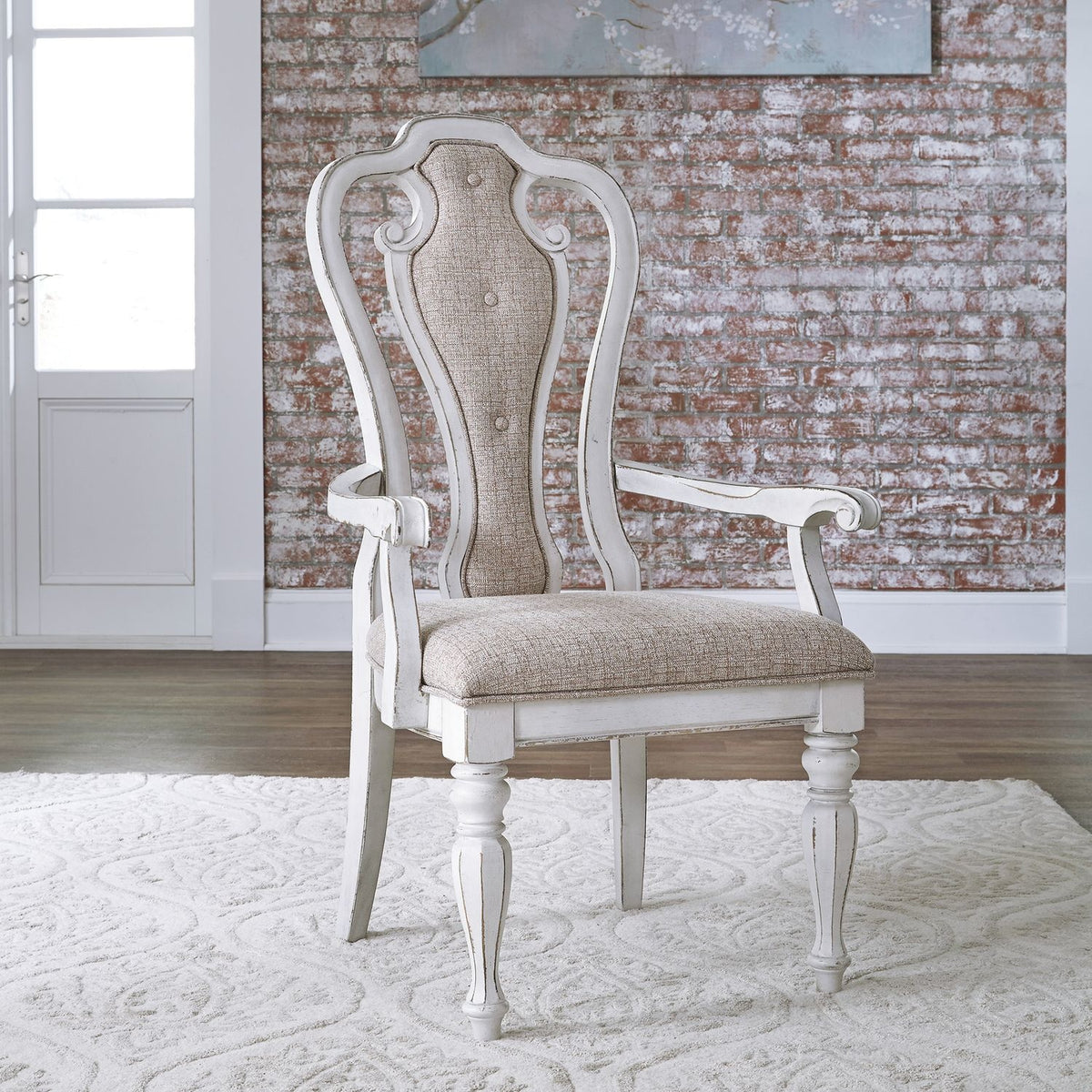 Magnolia Manor Upholstered Side Chair With Arms — alternate view 2