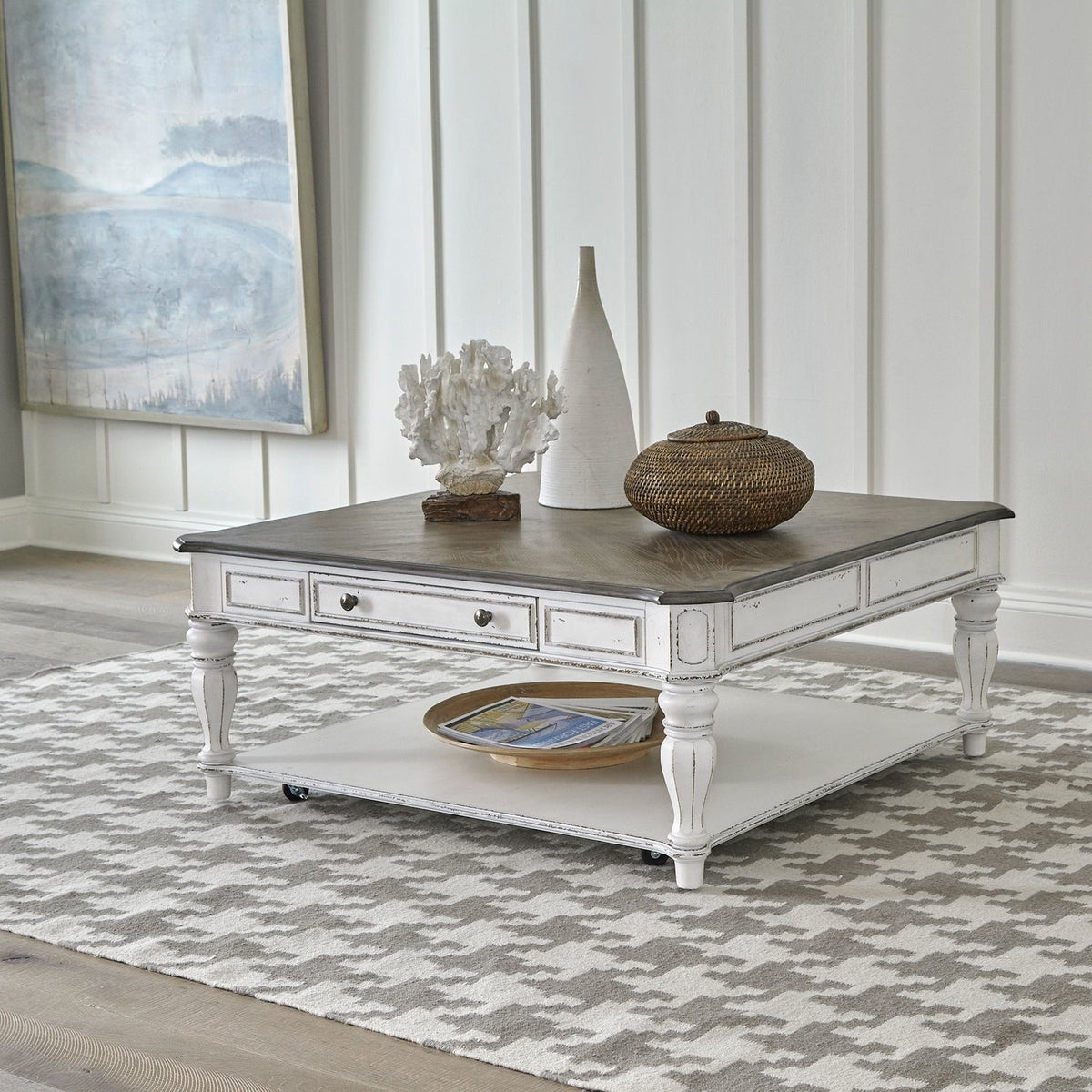 Magnolia Manor Oversized Square Cocktail Table