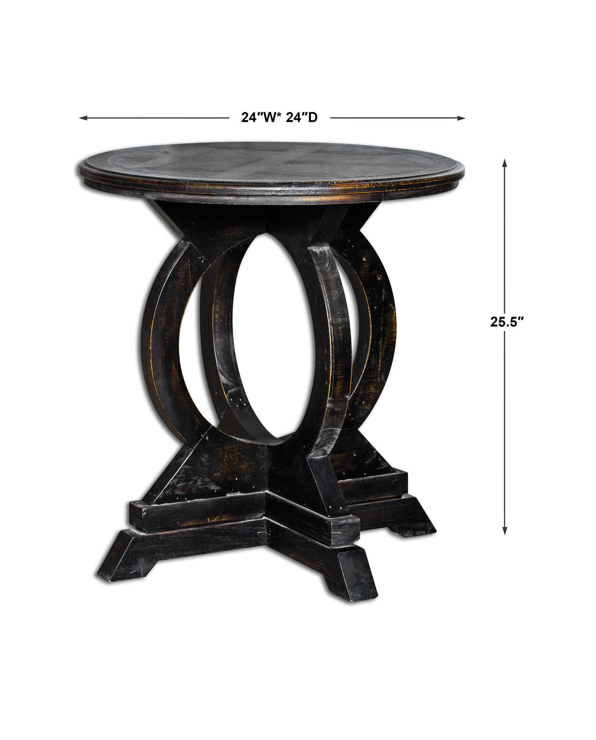 Maiva Side Table, Black — alternate view 3