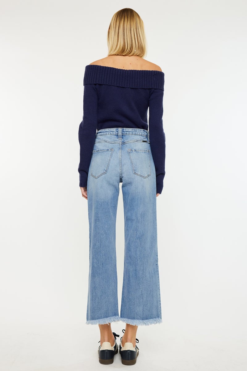 Gretchen Ultra High Rise Wide Leg Jeans Medium — alternate view 4