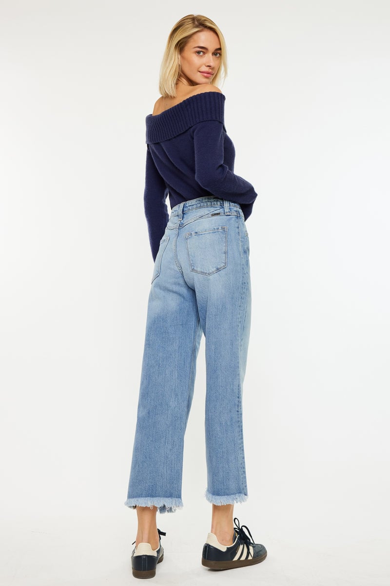 Gretchen Ultra High Rise Wide Leg Jeans Medium — alternate view 3
