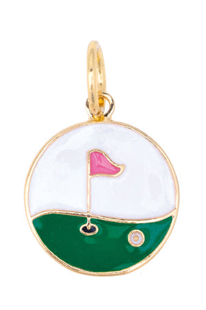 Charm in Shiny Gold Hole in One