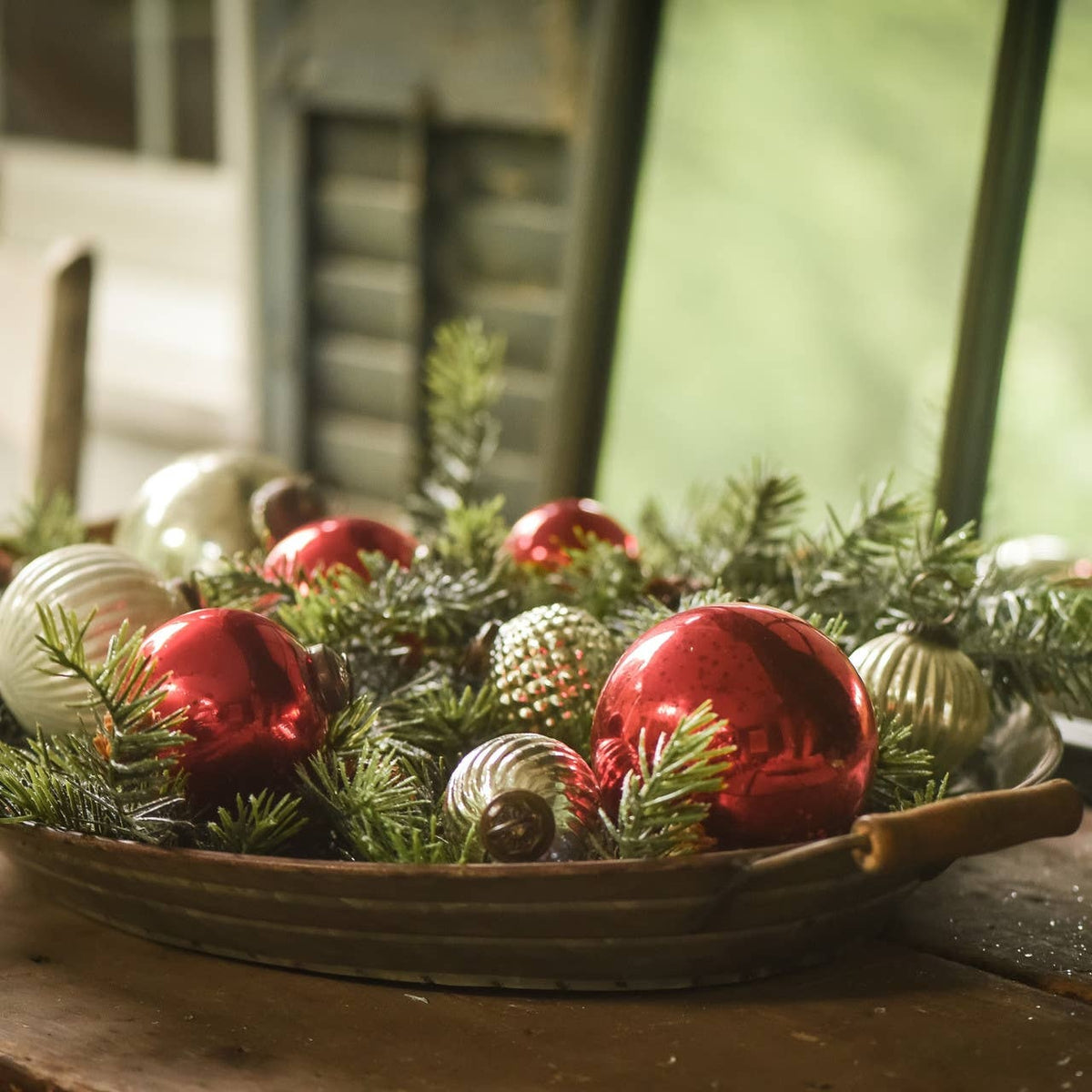 Red Kugel Ornament (2") — alternate view 2