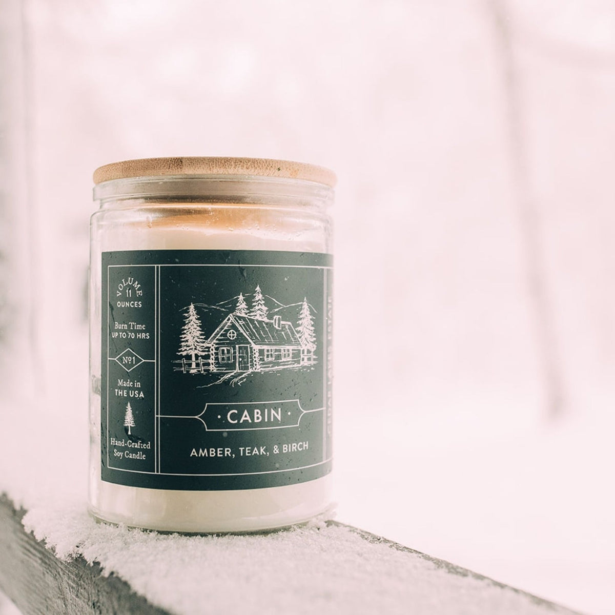 Soy Candle, Cabin, Woody Scent — alternate view 3