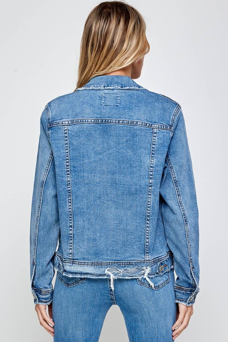 Medium Wash - Classic Denim Jacket — alternate view 4