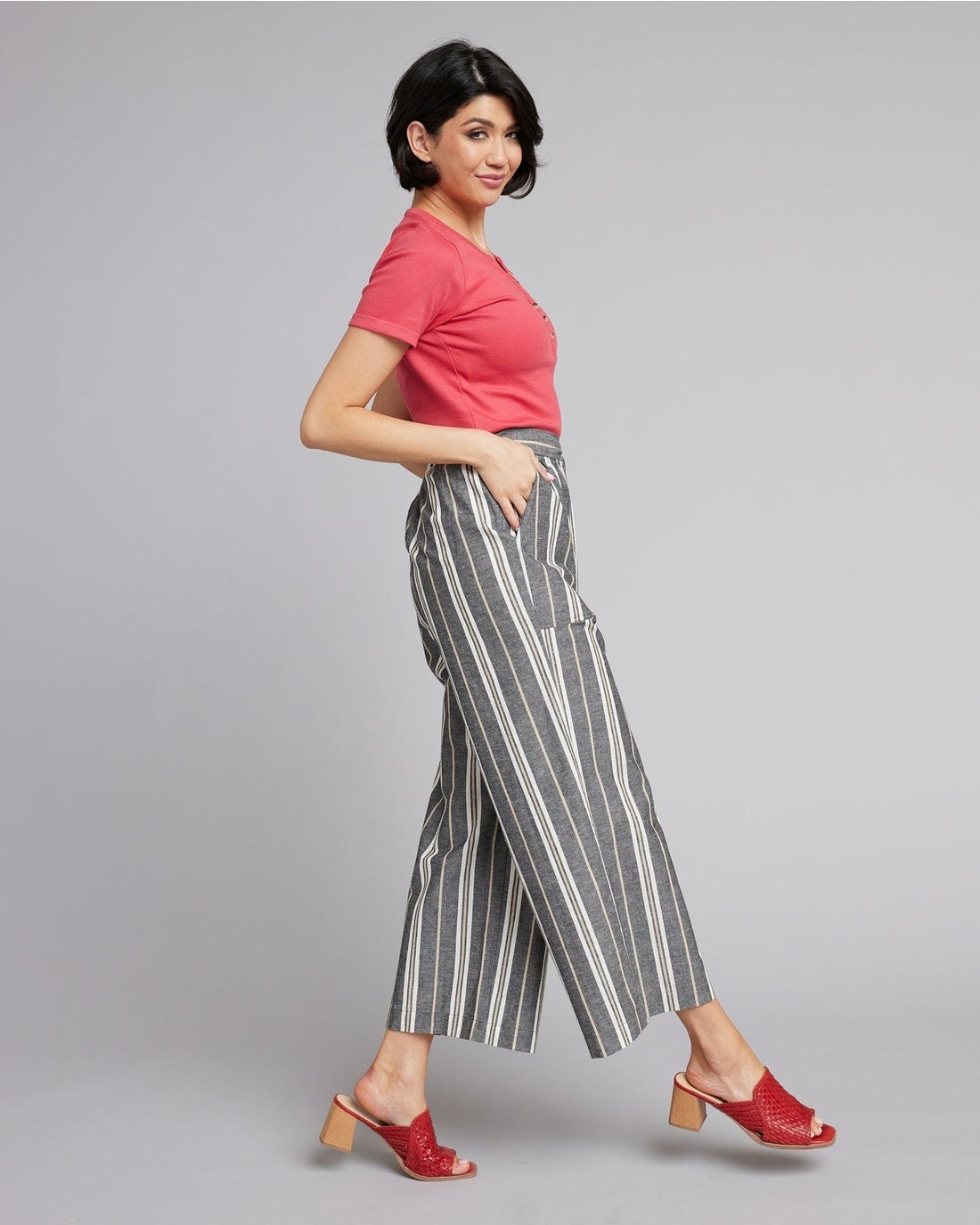 Ellie Tie Pants Ellie Stripe — alternate view 3