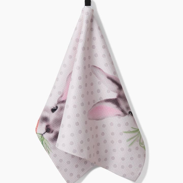 Polka Dot Bunny Tea Towel