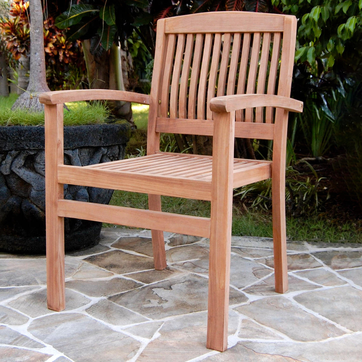 Teak Wood Chairs, Set of 2 — alternate view 2