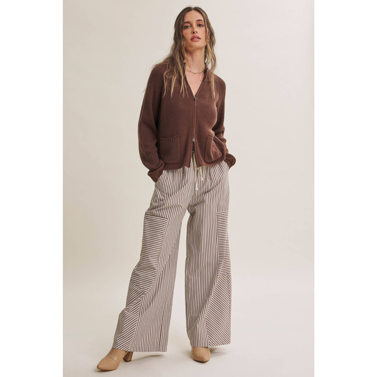 Striped Wide-Leg Pants — alternate view 8
