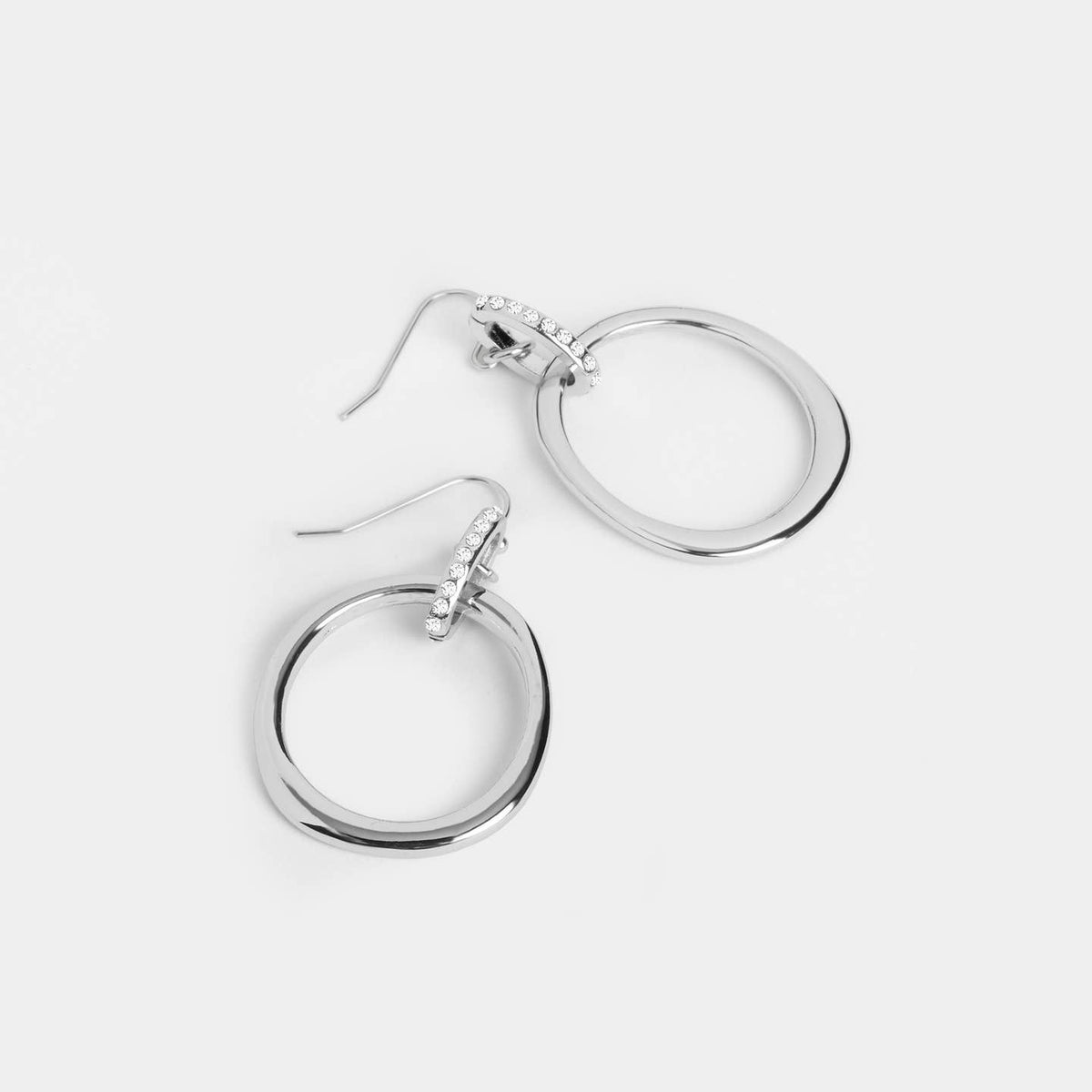 Double Ring Dangles Earrings